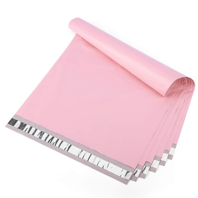 Metronic Poly Mailers 14.5x19 100 PCS, Strong Adhesive Shipping Bags for Clothing, Large Shipping Envelopes for Small Businesses, Waterproof Mailers Poly Bags for Shipping, Packages Bags Light Pink - Image 1